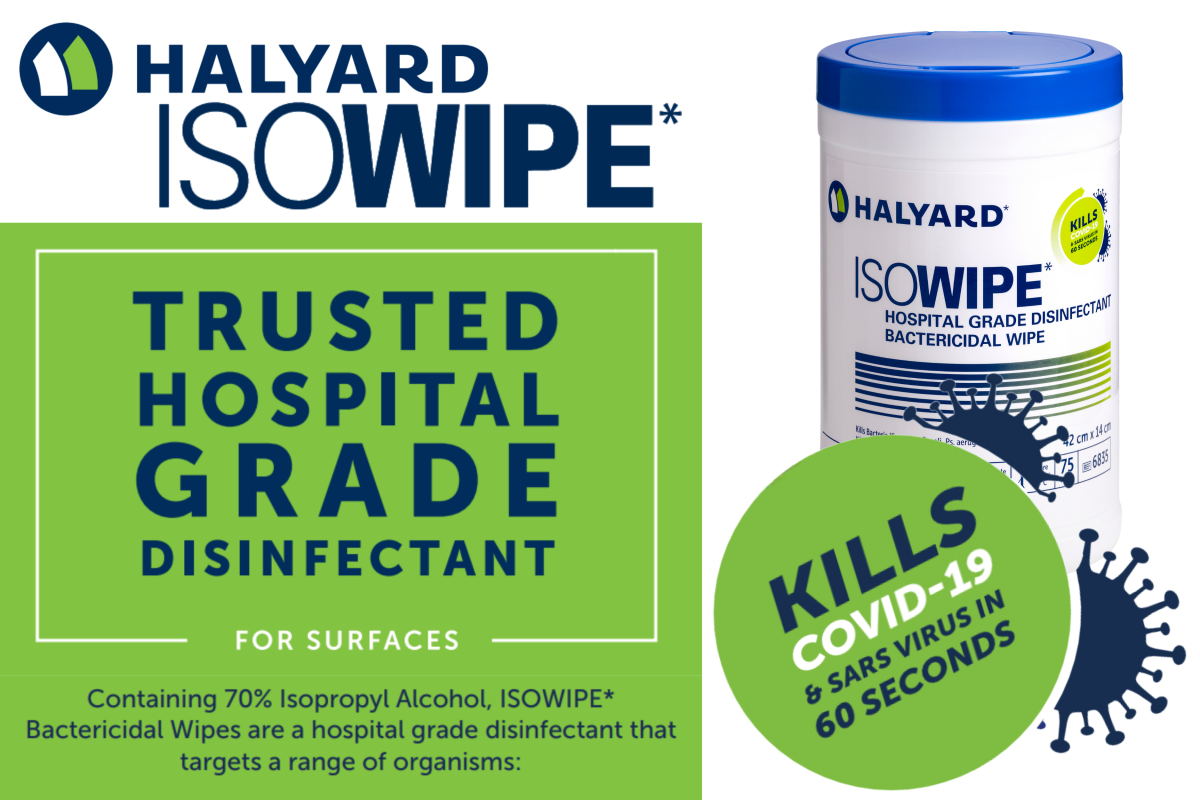 Halyard ISOWIPE (Wipe Category)